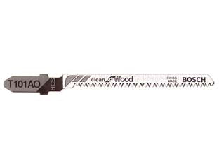 Lama per seghetto alternativo per legno (t101ao) - lama mm.50, blister da pz.5 - denti a punta rettificata, per tagli curvi e stretti in legno duro e tenero, compensato, pannelli in truciolato, plastica