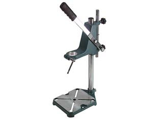 Supporto a colonna per trapano - PG 50.020 - altezza regolabile max utile cm.43, collare ø mm.43, corpo in alluminio pressofuso, aste scorrevoli e molla in acciaio cromat...