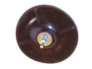 Platorelli di gomma con codolo mm.6 - ø mm.125 codolo ø mm.6 PG 338.00 - per dischi abrasivi e cuffie per lucidare