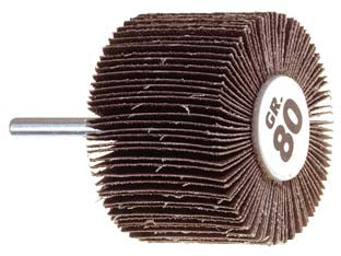 Ruota lamellare per trapano - ø mm.80X30 codolo mm.6 PG 358.80 - grana 80