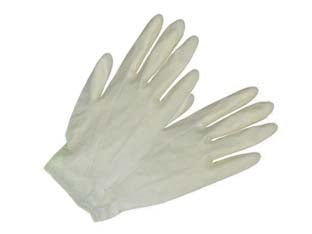 Guanti in lattice - tg.S misura 6/6,5 in conf. da 100pz. - monouso, con polvere