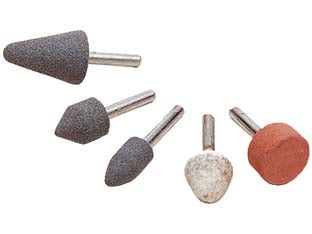 Molette abrasive in ceramica in set da 5 pz. assortite, con codolo ø mm.6 - Nessuna Descrizione per questo prodotto