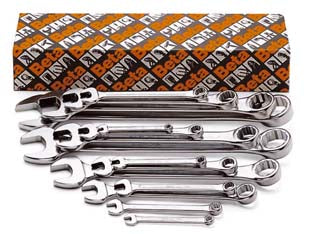 Chiavi combinate cromate art.42n/s - ART.42N/S26 in serie pz.26 da 6 a 32 - in scatola