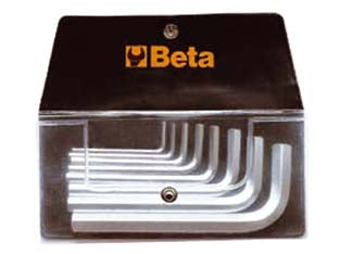 Chiavi maschio esagonali piegate cromate art.96/b10 - in serie da pz.10 mm.1,5-2-2,5-3-4-5-6-8-10-12 in busta