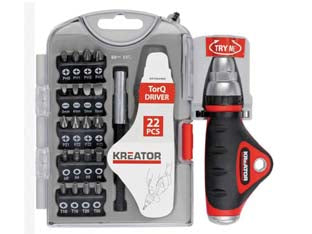 Giravite portainserti e bussole da 1/4 in serie 22 pezzi - componenti in acciaio cromato, contenuto: 8 chiavi a bussola esagonali quadro 1/4' misure mm.5-6-7-8-9-10-11-12-13 + 9 insert...