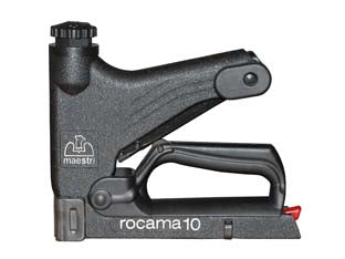 Fissatrice rocama mod.sa - SA 110/13 S/A senza appendice - corpo in metallo, assemblaggio di telai e cornici per lavori di decorazione per fissare tappezzeria, ricoperture di divani e ...