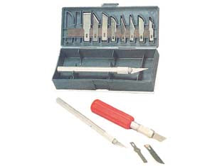 Coltello tagliabalsa in kit pezzi 16 - con 3 portalame e 13 lame assortite