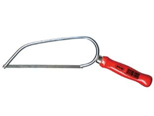 Archetto puk per ferro manico legno - lama mm.150 in acciaio in dotazione, in metallo cromato con manico in legno