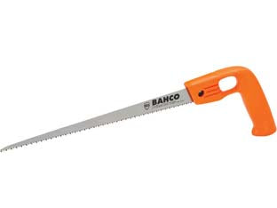 Sega a foretto con manico - mm.300 - lama in acciaio, per tagliare tutti i tipi di legno e materiale plastico, dentatura universale, denti temperati per una lunga...