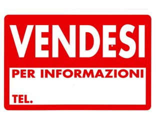 Cartello vendesi - cm.30x20h. - in polipropilene compatto