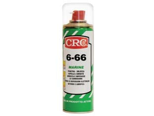 Crc 6-66 marine - ml.200 in bomboletta spray - deterge, penetra, sblocca, lubrifica, espelle l’umidità elimina le dispersioni elettriche arresta e impedisce la corrosione...