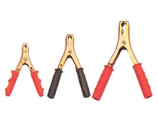 Pinza per cavo batteria - mm.80 40A - rosso / nero