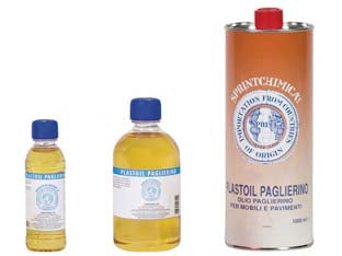 Olio paglierino bianco per mobili - lt.0,5 colore bianco - in flacone - prodotto alchilato denaturato, indicato per usi industriali e domestici da applicare come pulimento per mobile in legno, si a...