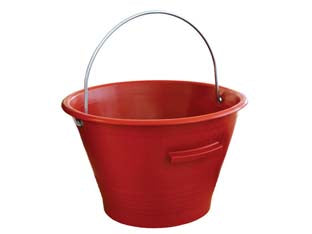 Secchio muratore tipo mek-edil - ø mm.360 - lt.14 - rosso - secchio muratore tipo MEK-EDIL in polietilene con attacco manico antinfortunistico