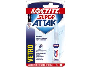 Super attak vetro gr.3 - adesivo istantaneo specifico che incolla in un minuto vetro con metallo, vetro con vetro e cristalli di qualsiasi spessore e ...