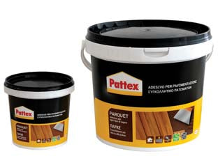 Pattex colla vinilica per parquet - Kg.5 in secchiello - adesivo pastoso a base vinilica ideale per la posa di qualsiasi tipo di pavimento in legno (ad esempio parquet mosaico e list...