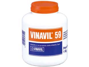 Colla vinavil 59 kg.1 - Kg.1 - adesivo acetovinilico ad alto residuo secco, trasparente dopo l’essiccazione, senza solventi. adatto per incollare legno, imp...