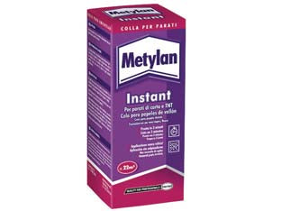 Colla per parati metylan istantaneo - gr.200 - in scatola, adesivo in polvere a base di metilcellulosa ideale per l’incollaggio di fibre ruvide, parati pesanti, vinili, gof...