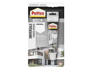 Pattex silicone sista silicon 5 trasparente - ml.50 - in blister, sigillante siliconico acetico antimuffa, colore trasparente, universale, ideale per incollaggi e sigillature tra ...