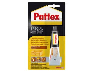 Pattex legno restauro chiaro - gr.50 - in blister, stucco adesivo rapido ad alta resistenza particolarmente adatto per la stuccatura di buchi, fessure e per la rico...