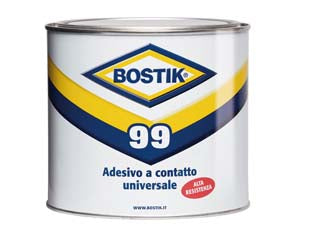 Bostik 99 - ml.1800 - adesivo a contatto con buona resistenza al calore, per laminati plastici, linoleum, sughero, gomma, spugna, finta pelle telat...