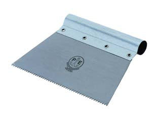 Spatole coniche lama a sega art.542 - mm.200 - spatole coniche con lama dentata a sega spessore mm.05, impugnatura tubolare