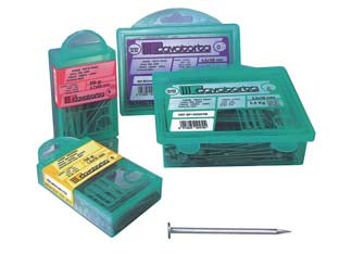 Chiodi testa piana bricoline - ø mm. 1,0 - 5x15 gr.125 - in ferro lucido