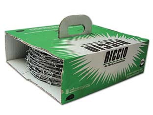 Filo spinato mt.100 zincato riccio - filo spinato in acciaio ad alta resistenza zincato forte attraverso il processo di zincatura 'GALVAFORT PROCESS' con doppio f...