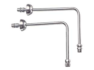 Squadrette sottolavabo - ø mm.14 x M 1/2' lunghezza cm.25x15 - in ottone cromato