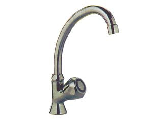 Rubinetto a colonna per bar - cromato, monoforo, canna 'J' orientabile