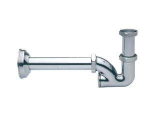 Sifone a colonna tappo posteriore - 1'1/4 canotto ø mm.32x200 - in ottone cromato