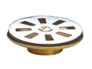 Piletta simplex per piatto doccia - M 1'1/4 - ø mm.85 - in ottone giallo
