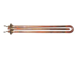 Resistenza diritta per scaldabagno tipo ariston - 1200W - attacco con flangia lunga faston prolungati