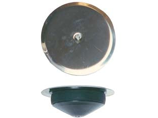 Coperchio a espansione chiuso - ø mm.120 - completo di placca e vite inox