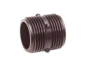 Raccordo in plastica per tubi carico lavatrice - 3/4' x 3/4' - in plastica nera