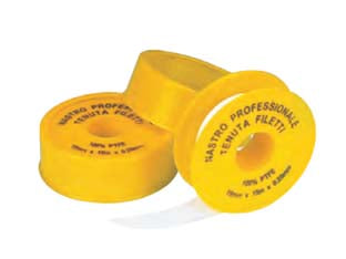 Nastro teflon in ptfe professionale per gas mm.19 mt.15 mm.0,2 - nastro in PTFE per tenuta filetti professionale, per gas, colore bianco