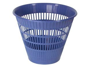 Cestino gettacarte - ø cm.28x25,5h. - in plastica, colori assortiti