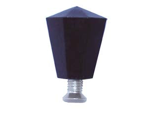 Pomolini moka - in plastica nera, per caffettiere in alluminio tipo moka