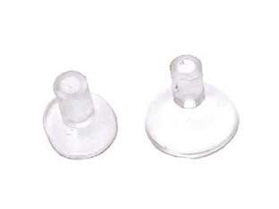 Ventosine per cristalli con gambo - ø mm.20 - in silicone trasparente