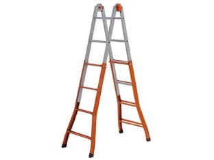 Scala telescopica peppina in acciaio 4+4 g.- ap. cm.376h.- cm.48x16x115h.- Kg.11 A0040 - telescopica, struttura in acciaio verniciato, progettata e costruita secondo le normative e le leggi vigenti in Italia, D.Lgs...