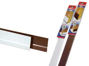 Parafreddo adesivo in pvc flessibile con feltro per porte - cm.100, colore marrone - Nessuna Descrizione per questo prodotto