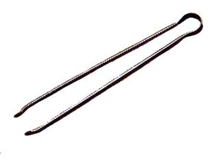 Molle per camino - in ferro battuto verniciato nero, pesanti forgiate