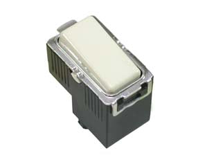 Interruttore unipolare venus - 16AX 250V (7900.1) - 1 modulo singolo, colore avorio RAL 9001-, monta su tutte le placche MILLENNIUM e compatibile con la serie 'MAGIC' e similari