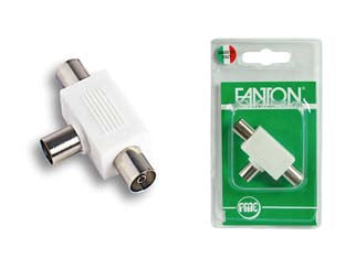 Presa multipla tv a 2 uscite in blister - mm.9,5 37060 - in confezione singola blister