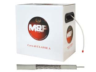 Cavo coassiale tv digitale satellitare Ø mm.5 tipo extra - ø mm.5 - cavo coassiale flessibile, si consiglia l'utilizzo in zone dove il segnale TV si presenta di debole intensità, conduttore 0,7...