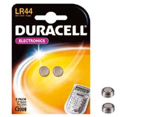 Pila specialistica a pastiglia alcalina (lr44) - 1,5v ø mm.11,6x5,4h. 105 mAh. alcalina, in blister da 2 pezzi