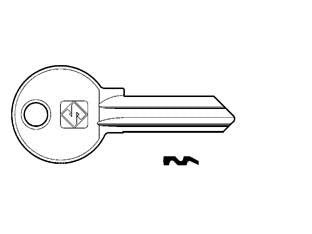 Chiavi per cilindri corbin 5 spine grandi cb5 - CB5 DX - in ottone nichelato