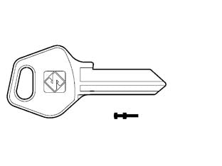 Chiavi per cilindri fasem 4 spine grandi fm1 - FM1 - in ottone nichelato