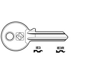 Chiavi per cilindri iseo 5 spine piccole - IE3 DX - in ottone nichelato