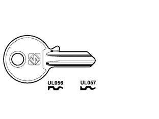 Chiavi per cilindri universal 3 spine piccole - UL056 DX - in ottone nichelato